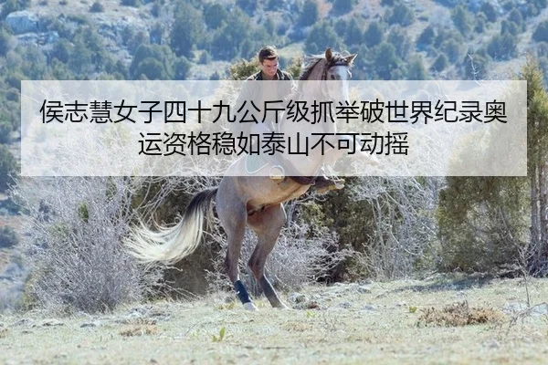 侯志慧女子四十九公斤级抓举破世界纪录奥运资格稳如泰山不可动摇